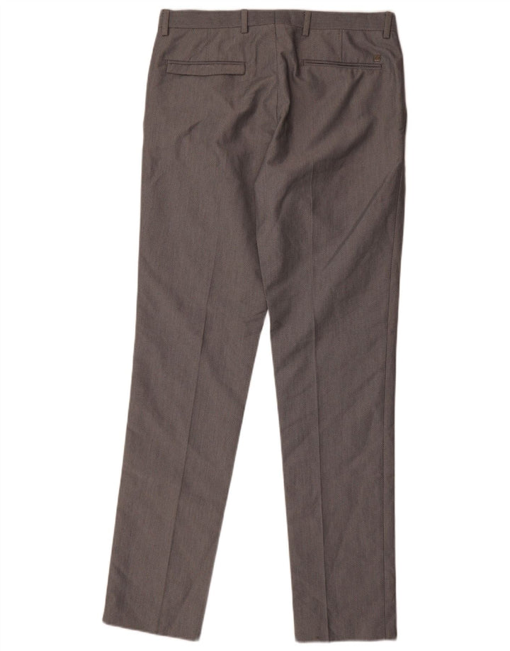 Zara Pantalon de costume slim pour homme EU 40 Medium W31 L33 Gris Polyester