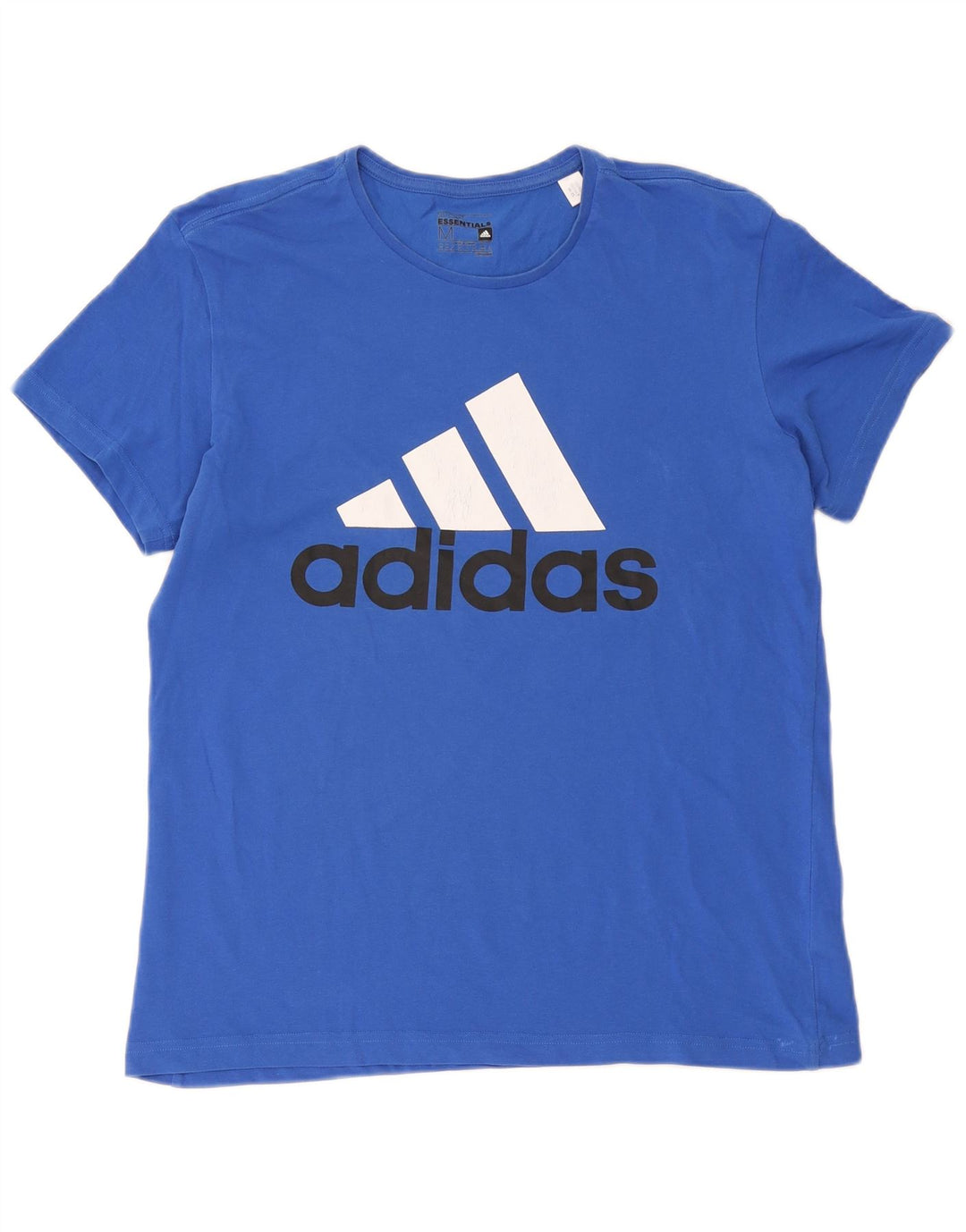 Adidas Homme Climalite Graphic T-Shirt Top Bleu Moyen Coton