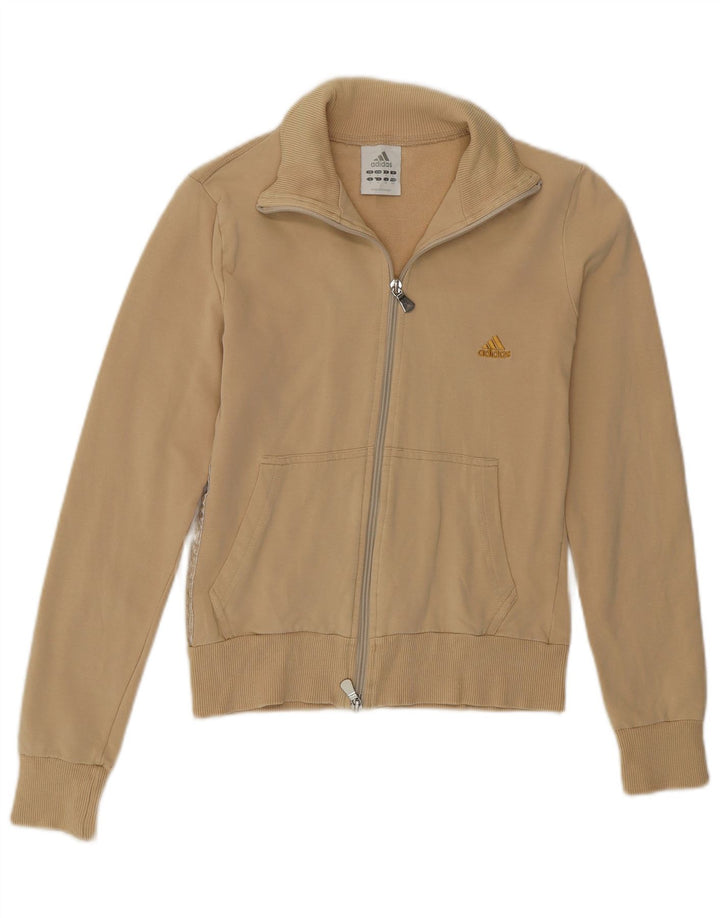 Adidas Veste de survêtement pour femme UK 10 Petit Beige