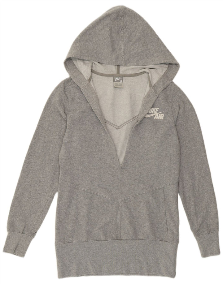 Nike Pull à capuche pour femme UK 10/12 Gris moyen Coton