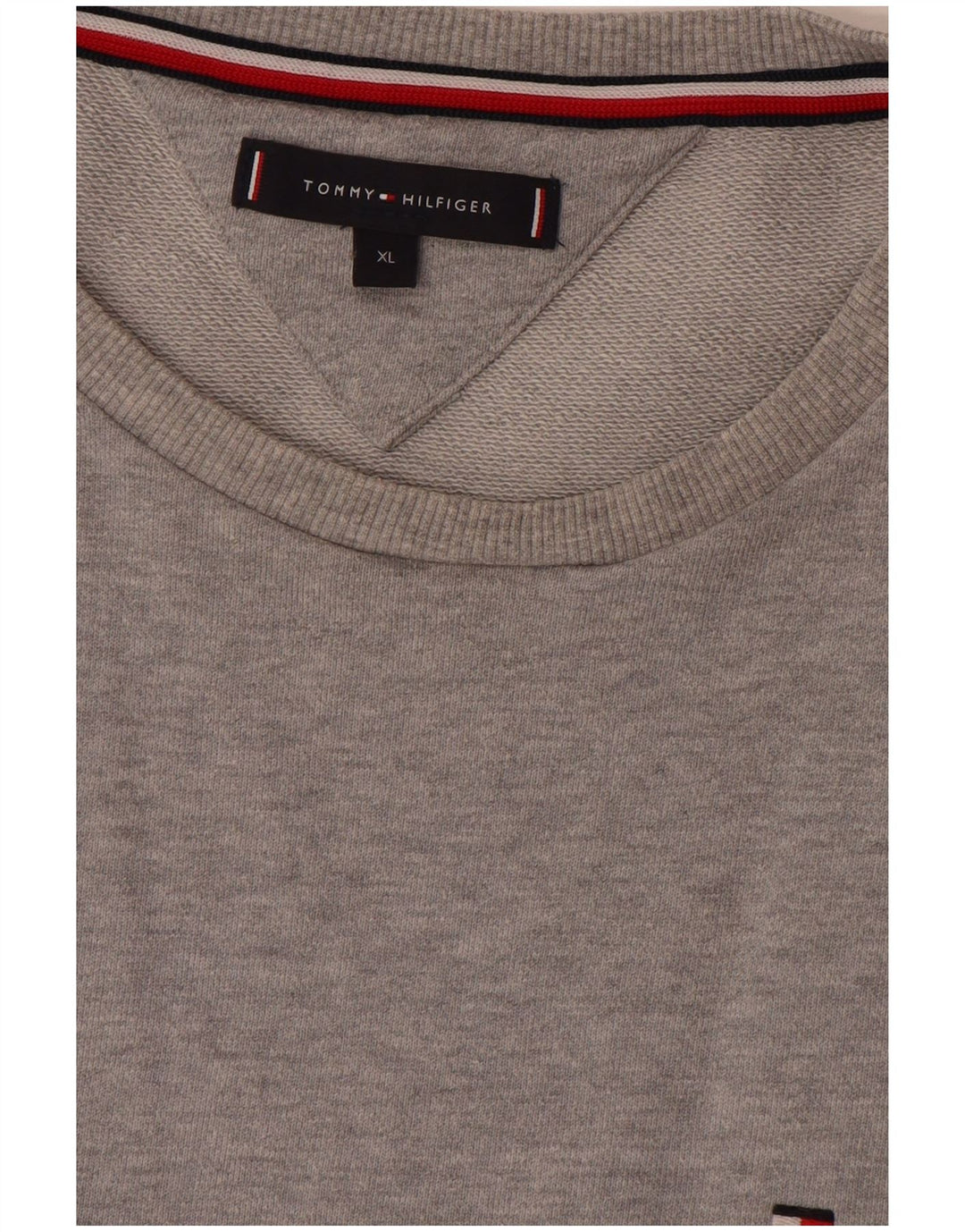 Tommy Hilfiger Sweat-shirt graphique pour homme XL Gris Colorblock Coton