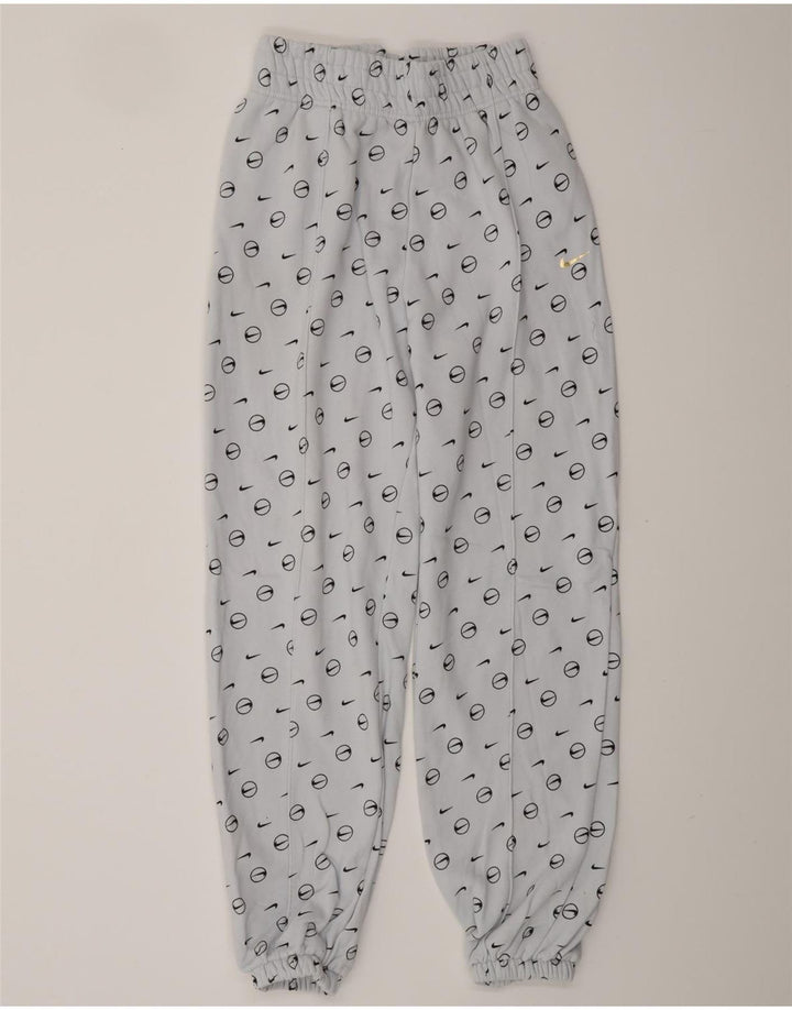 NIKE Pantalon de survêtement graphique coupe ample pour homme en coton bleu petit