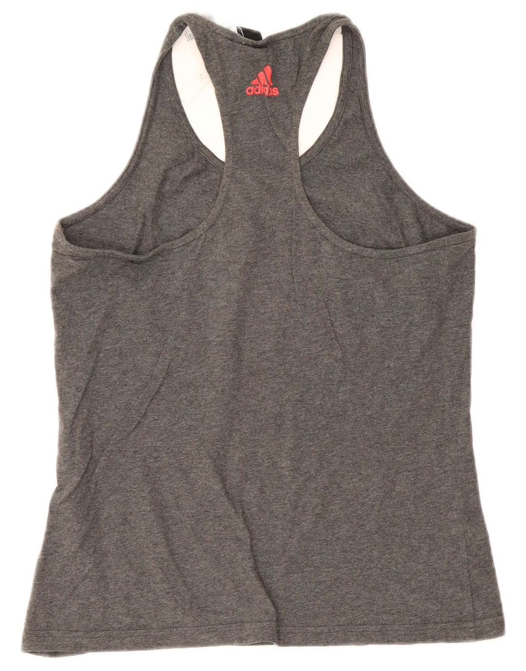 Adidas Débardeur Graphique Femme UK 12/14 Gris Moyen Coton