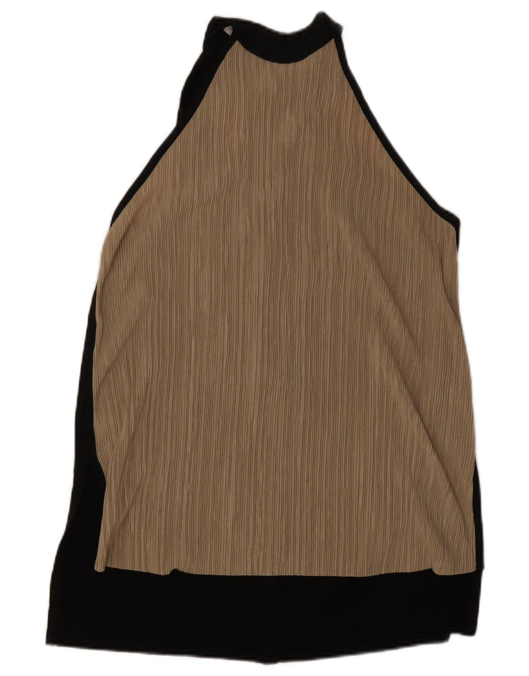 Zara Haut Licou Femme UK 44 Beige Moyen Colorblock