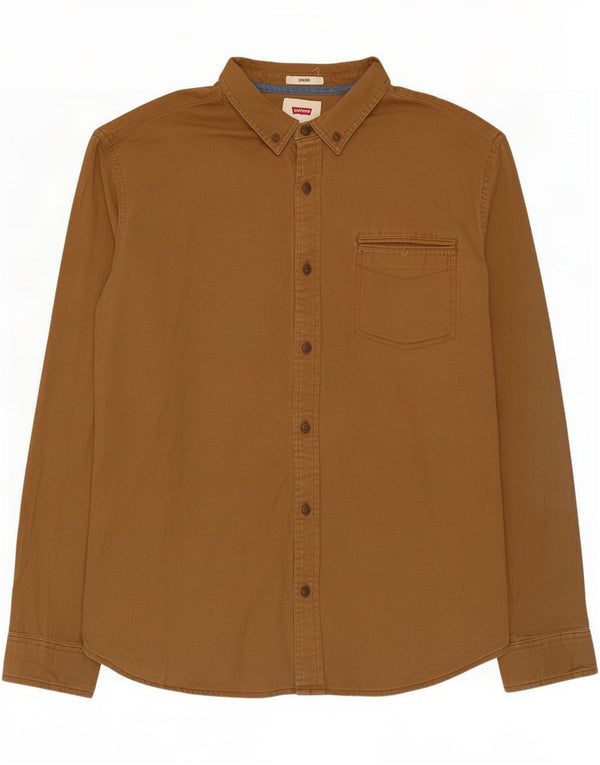 Levi's Chemise Stretch Homme Beige Coton