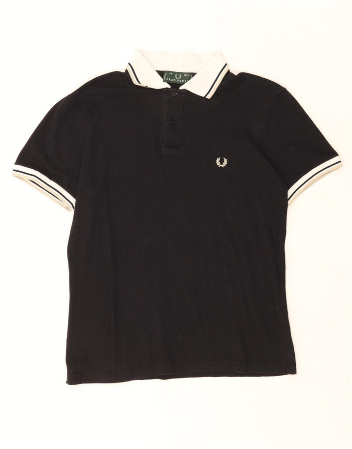Fred Perry Polo Homme Noir Moyen Colorblock Coton