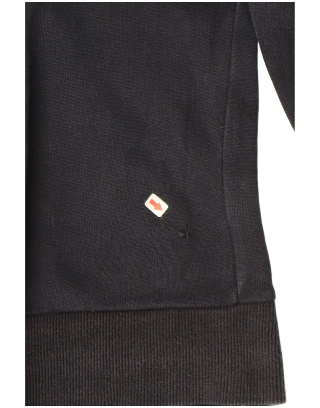 PUMA Pull à capuche zippé graphique pour femme UK 10 Petit coton noir