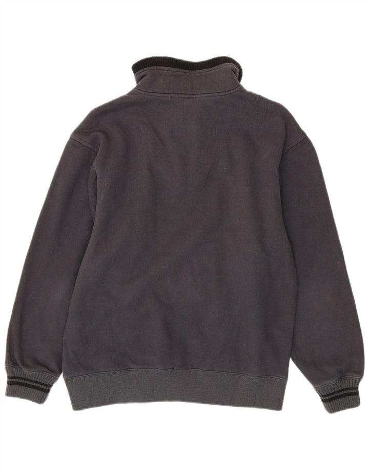 Champion Sweat-shirt à col zippé pour homme Petit gris Coton