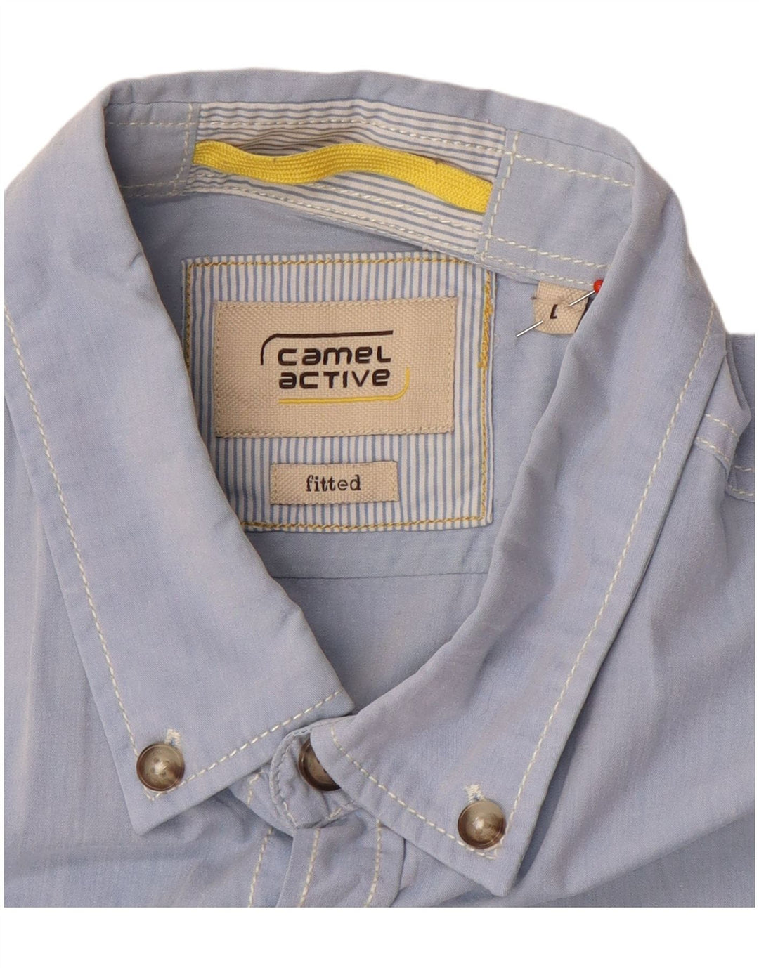 Camel Active Chemise ajustée à manches courtes pour hommes, grand bleu