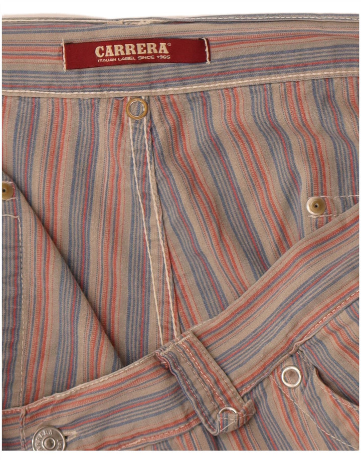 Carrera Short Chino Homme W38 XL Rouge Rayé