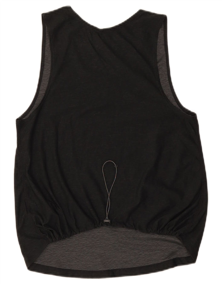 Nike Femme Dri Fit Débardeur UK 10 Petit Noir Polyester