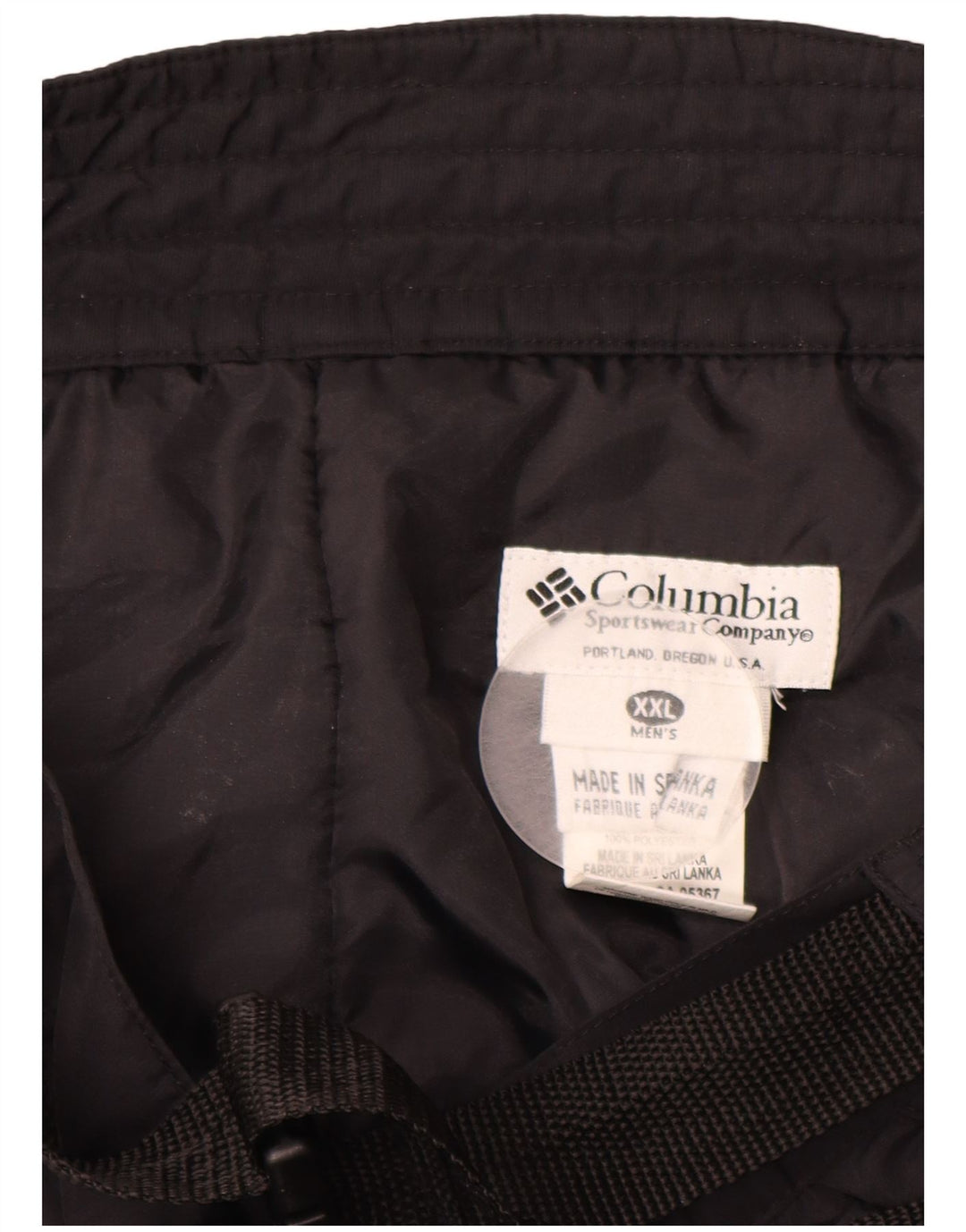 COLUMBIA Pantalon de Ski Homme 2XL Nylon Noir