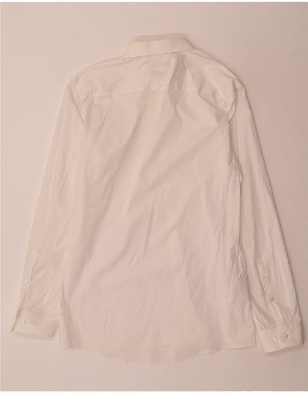 Hugo Boss Chemise extra slim fit pour homme Taille 43 17 XL Coton blanc