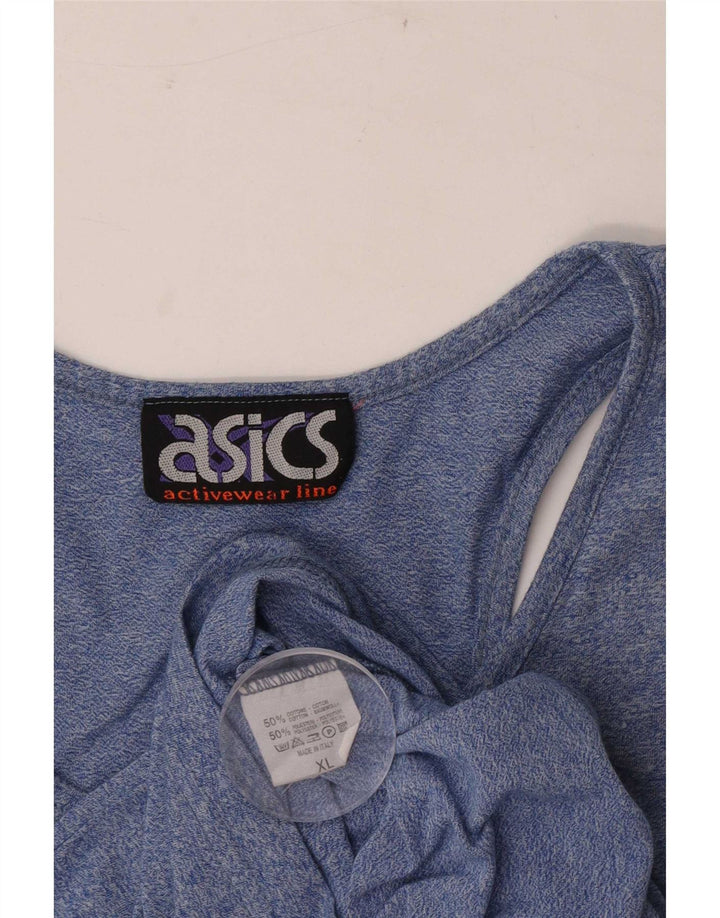 Asics Débardeur Graphique Homme XL Bleu Coton