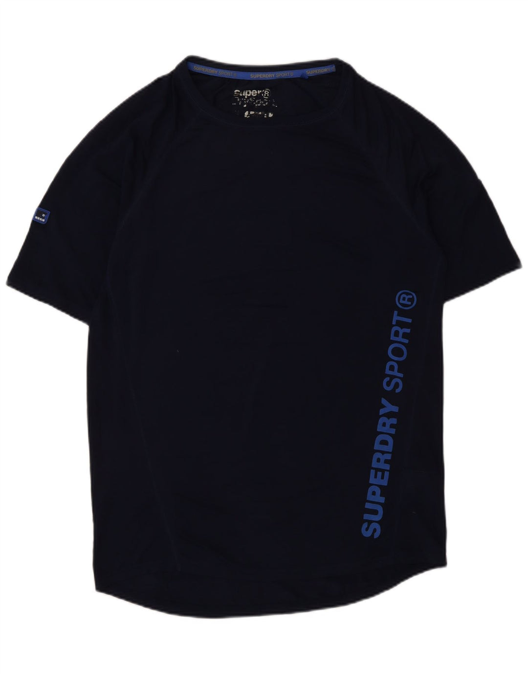 SUPERDRY Homme T-Shirt Graphique Haut Petit Bleu Marine Polyester