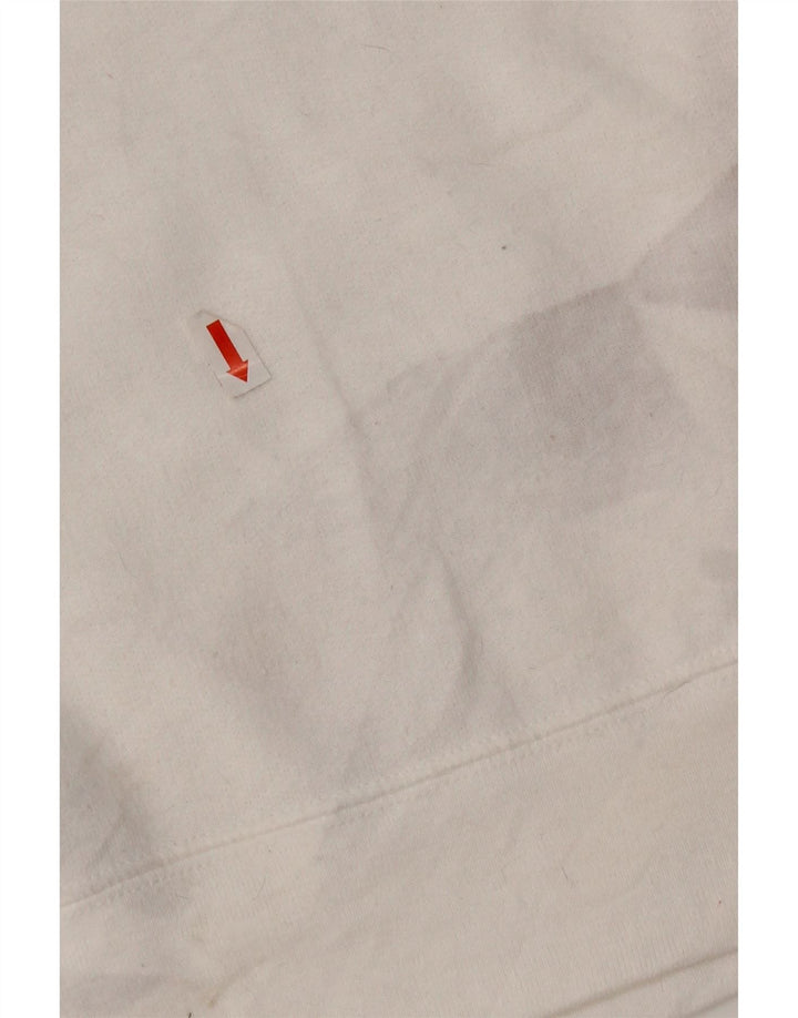 Champion Sweat-shirt graphique pour femme UK 16 Large Blanc Polyester