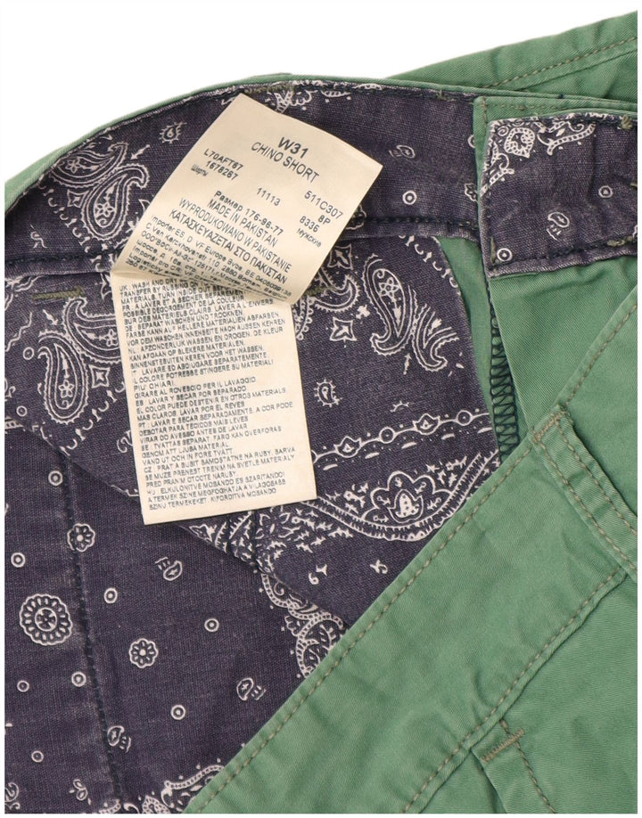 Lee Short Chino Homme W31 Coton Vert Moyen