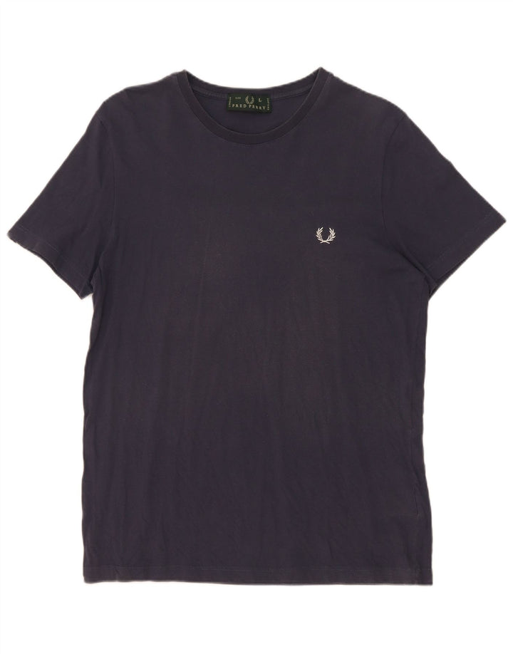 Fred Perry T-Shirt Homme Haut Large Bleu Marine Coton