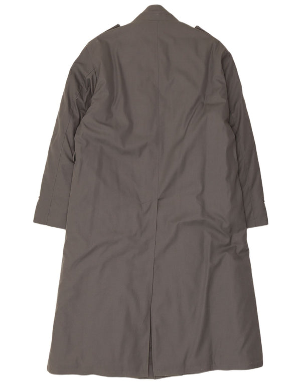 vintage Mens Militaire Trench Coat UK 38 Gris Moyen