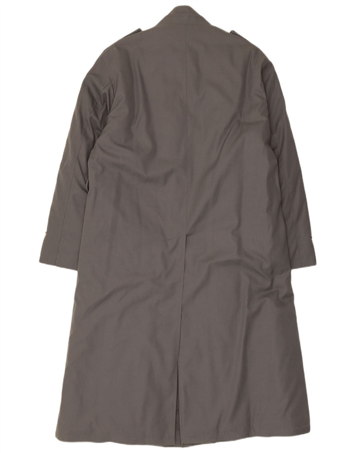 vintage Mens Militaire Trench Coat UK 38 Gris Moyen