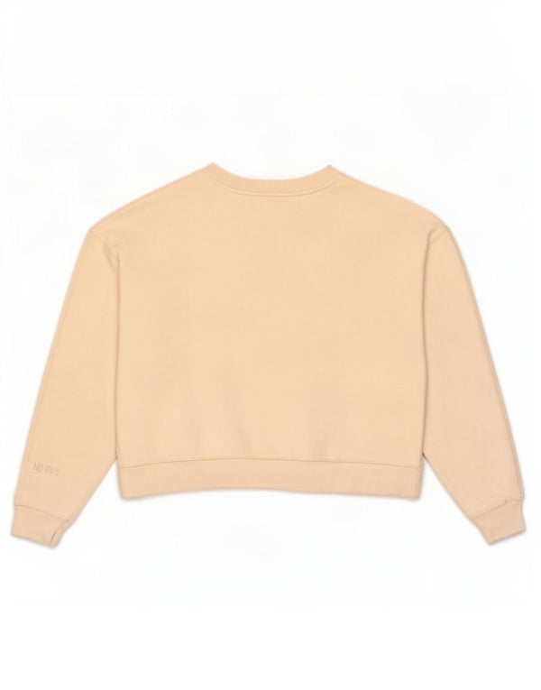 Adidas Sweat-shirt court surdimensionné pour femme UK 14 Large Beige