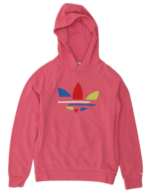 Adidas Pull à capuche graphique fille 11-12 ans Rose Coton