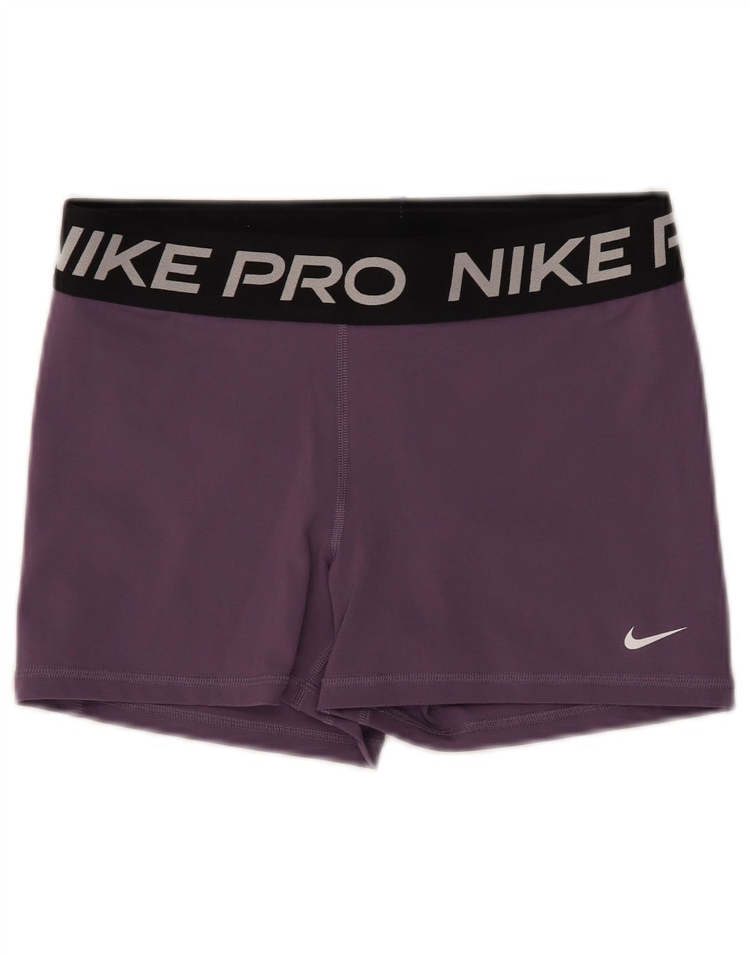 NIKE Short de sport Dri Fit Graphic pour femme UK 14 Large Violet Nylon