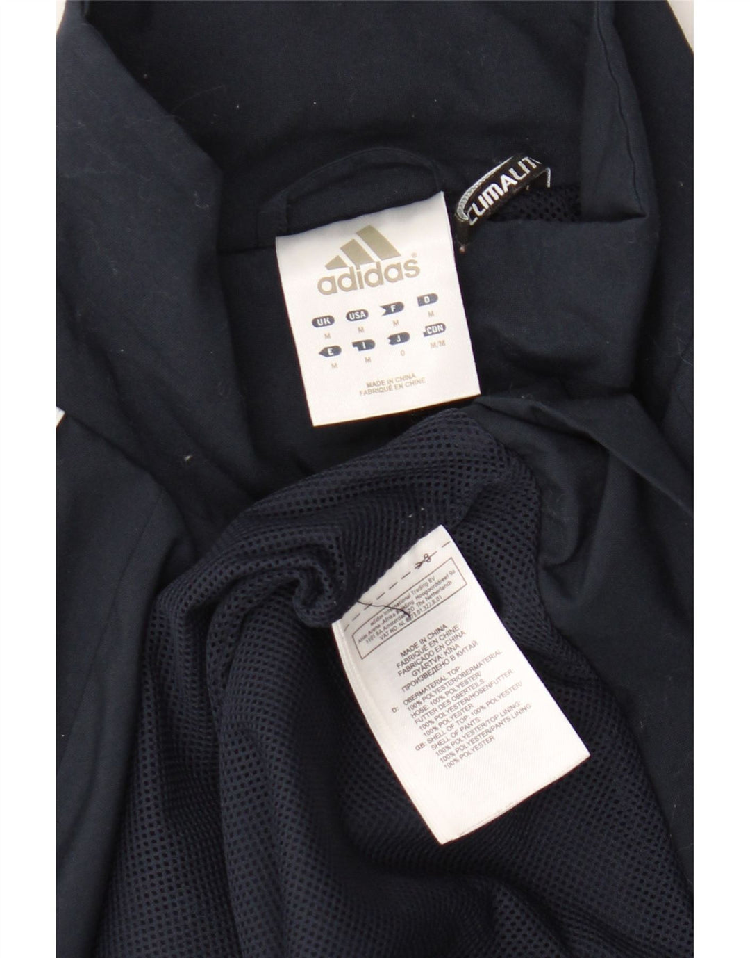 Adidas Veste de Survêtement Climalite Homme Bleu Marine Moyen Colorblock