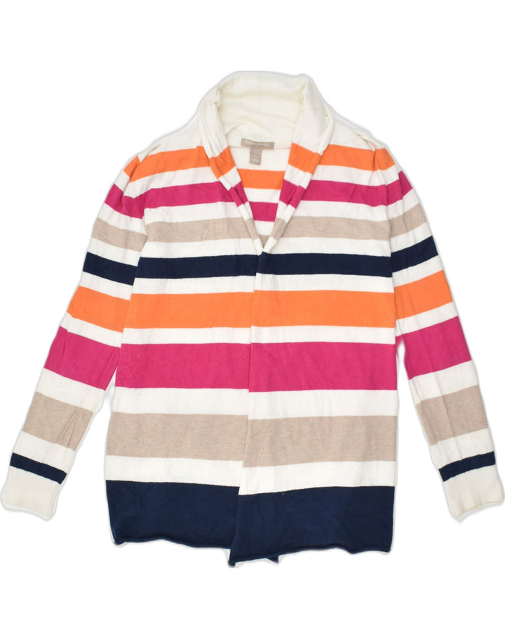 BANANA REPUBLIC Womens Cardigan Sweater UK 10 Small Multicoloured Striped | Vintage Banana Republic | Thrift | Second-Hand Banana Republic | Used Clothing | Messina Hembry 