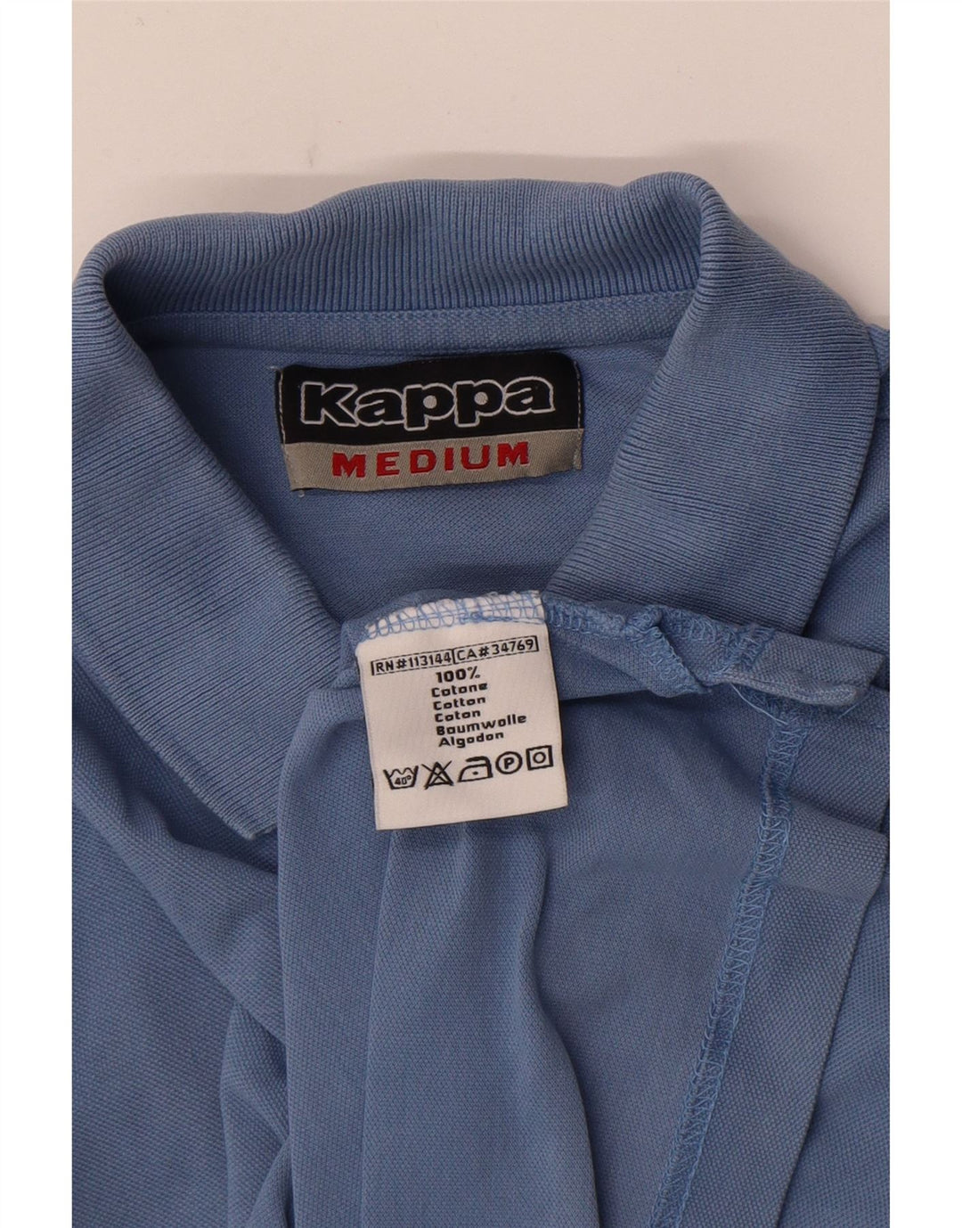 Kappa Polo Homme Bleu Moyen Coton