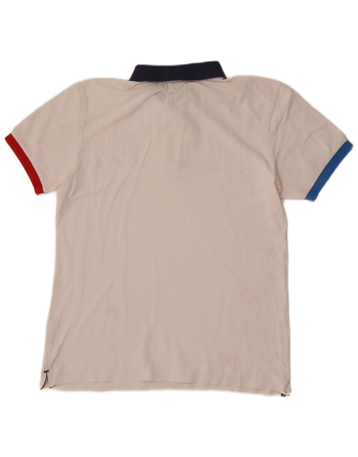 North Sails Polo Homme Blanc Moyen Colorblock