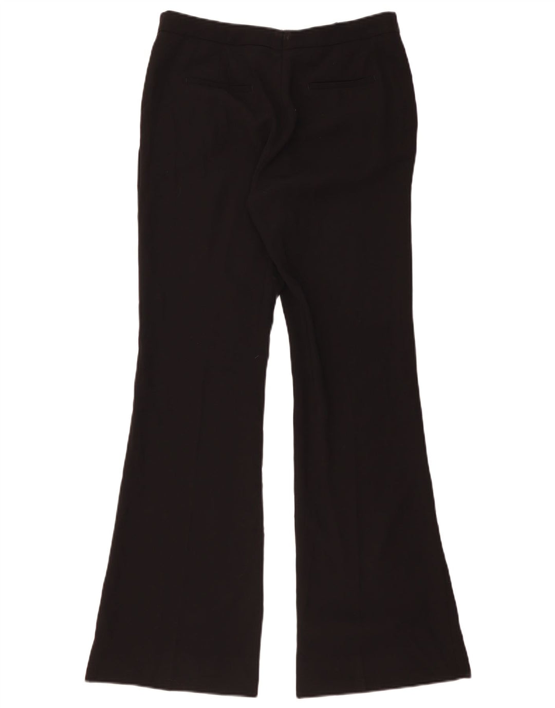 Zara Pantalon décontracté évasé pour femme Large W32 L32 Noir Polyester