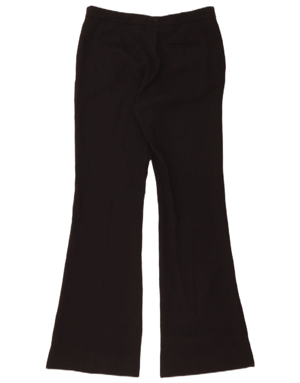 Zara Pantalon décontracté évasé pour femme Large W32 L32 Noir Polyester