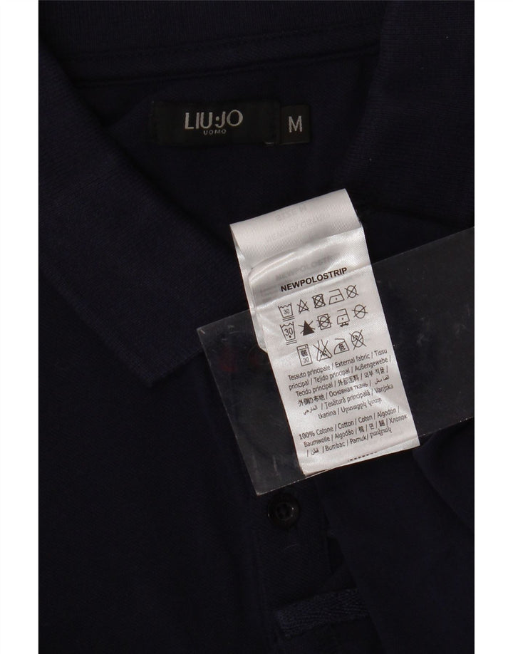 LIU JO Polo Homme Bleu Marine Moyen Coton