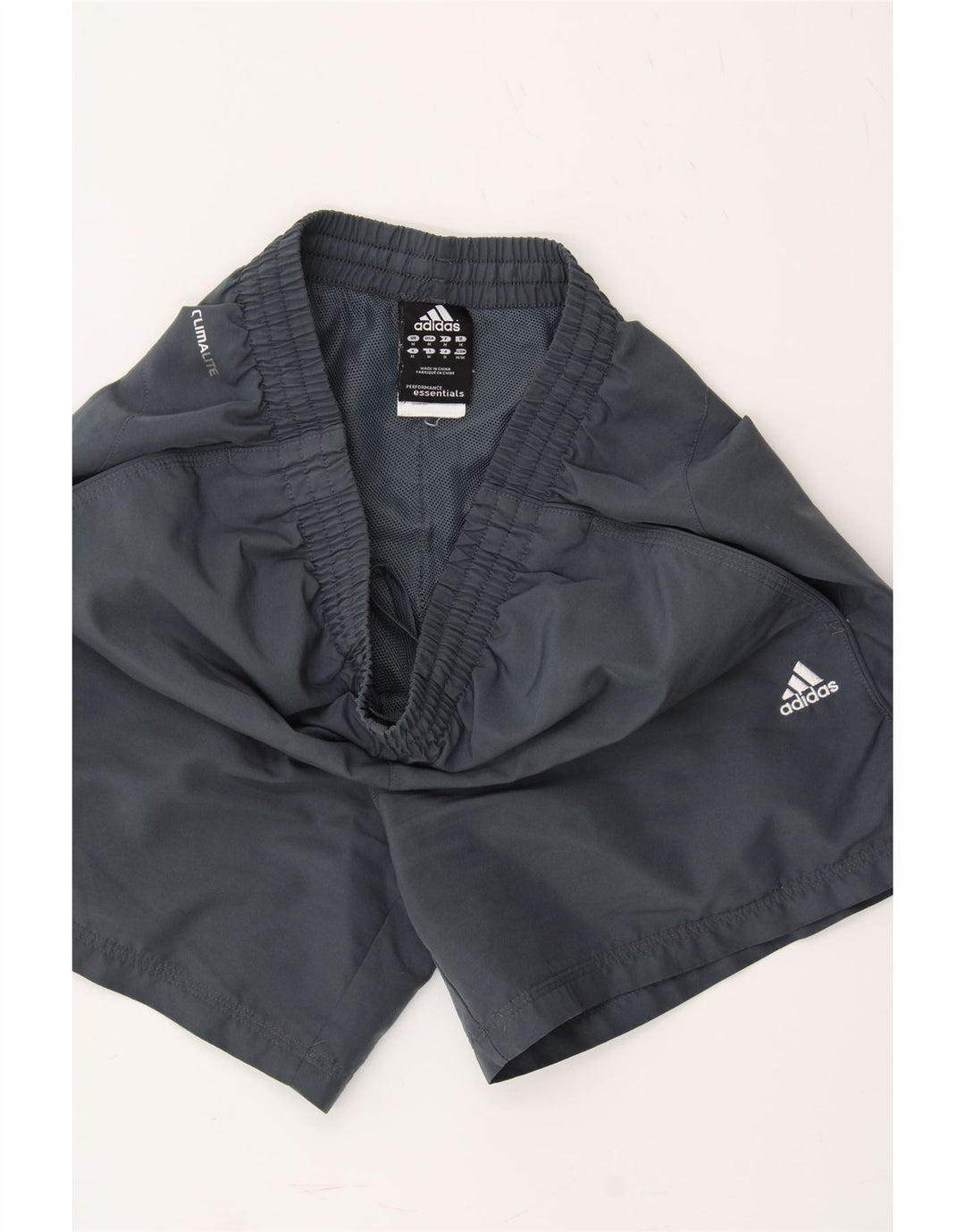 ADIDAS Short de Sport Climalite Homme Gris Moyen Polyester
