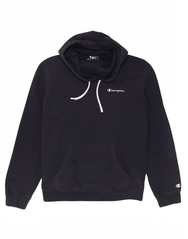 Champion Pull à Capuche Homme Bleu Marine Moyen Coton