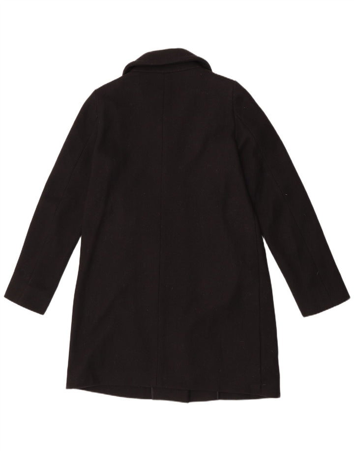 Marella Manteau Femme UK 14 Grande Laine Vierge Noire