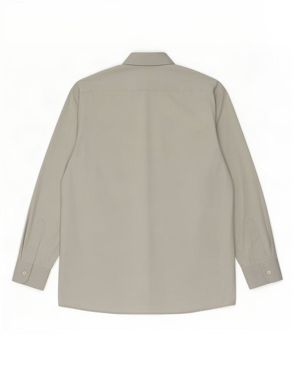 Pierre Cardin Chemise Homme Taille 39 15 1/2 Coton Gris Moyen