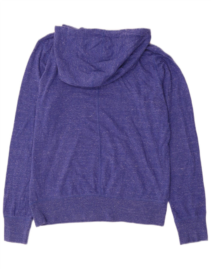 NIKE Pull à capuche graphique pour femme UK 16 Grand polyester moucheté violet