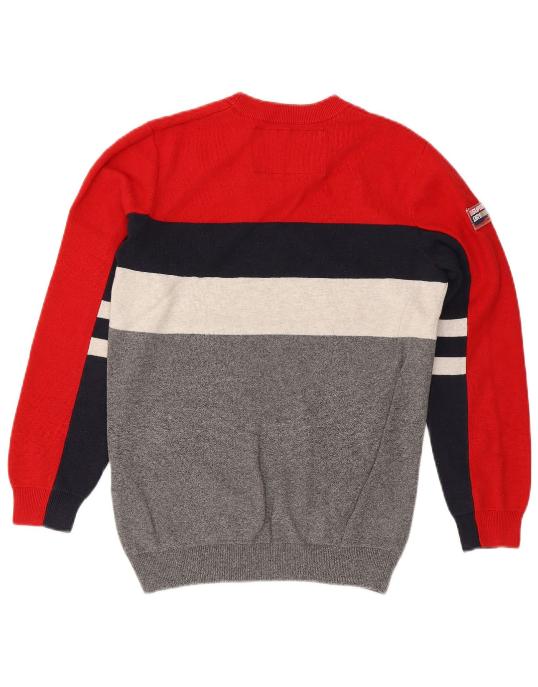 Superdry Pull à col rond pour homme Small Multicolore Colourblock