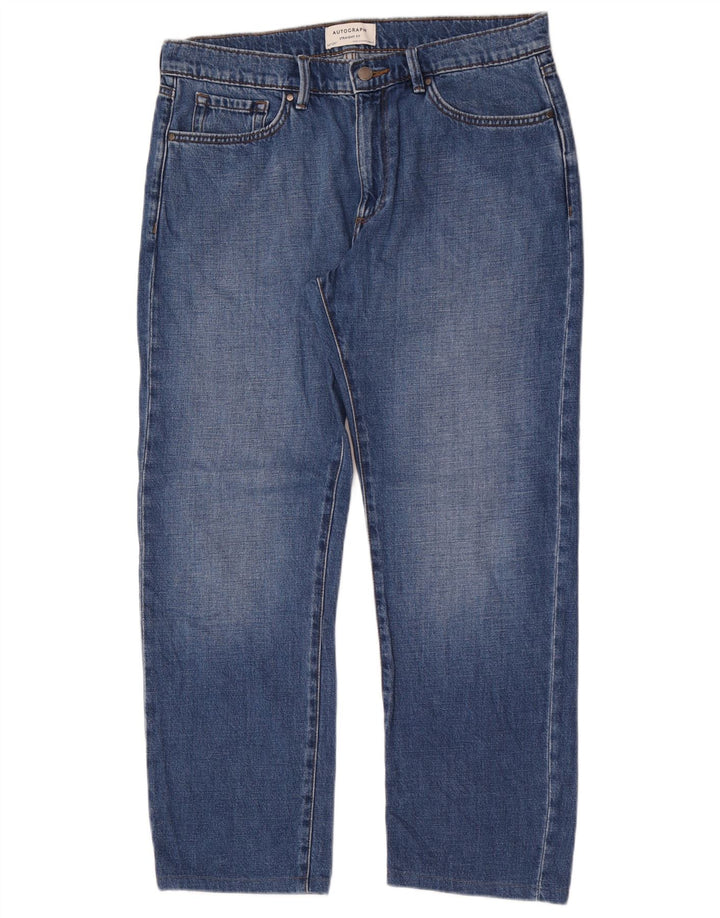 Marks & Spencer Jean droit autographe homme W34 L29 bleu coton
