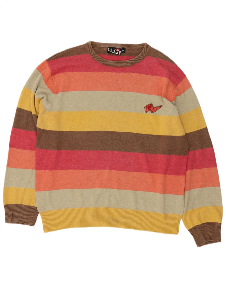 Quiksilver Pull Col Bateau Homme Rayé Multicolore Moyen