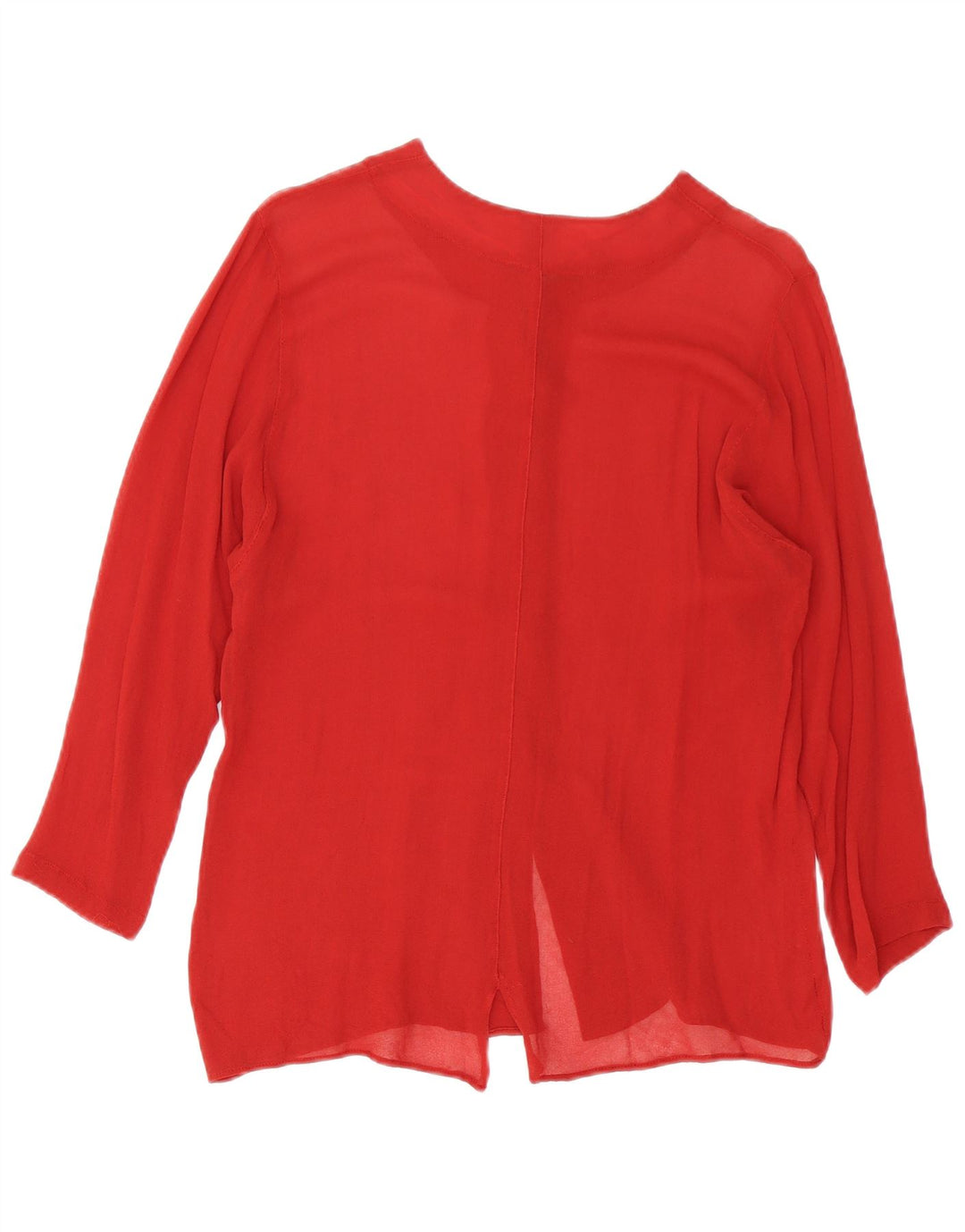 Benetton Femme Chemisier IT 44 Viscose Bordeaux Moyen