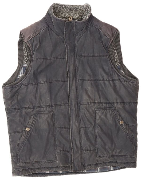 Fat Face Gilet rembourré pour homme UK 42 XL Bleu marine Polyester