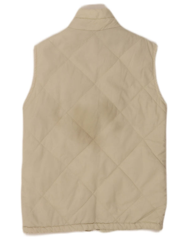 Maul Gilet matelassé surdimensionné pour femme UK 6 XS en polyamide blanc cassé