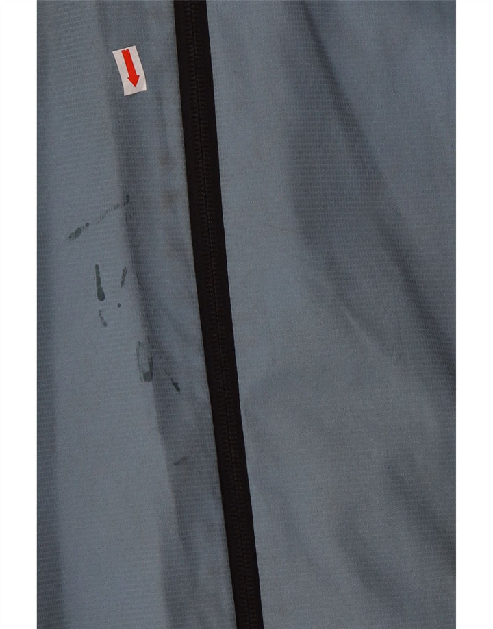 Adidas Veste de pluie à capuche pour femme UK 14 Bleu moyen Polyester