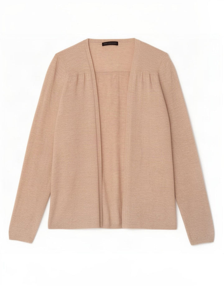 Marks & Spencer Pull cardigan ouvert pour femme UK 14 Beige moyen