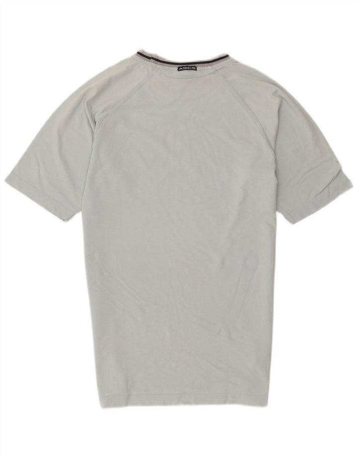 Asics T-Shirt Homme Haut Petit Bleu Rayé Coton