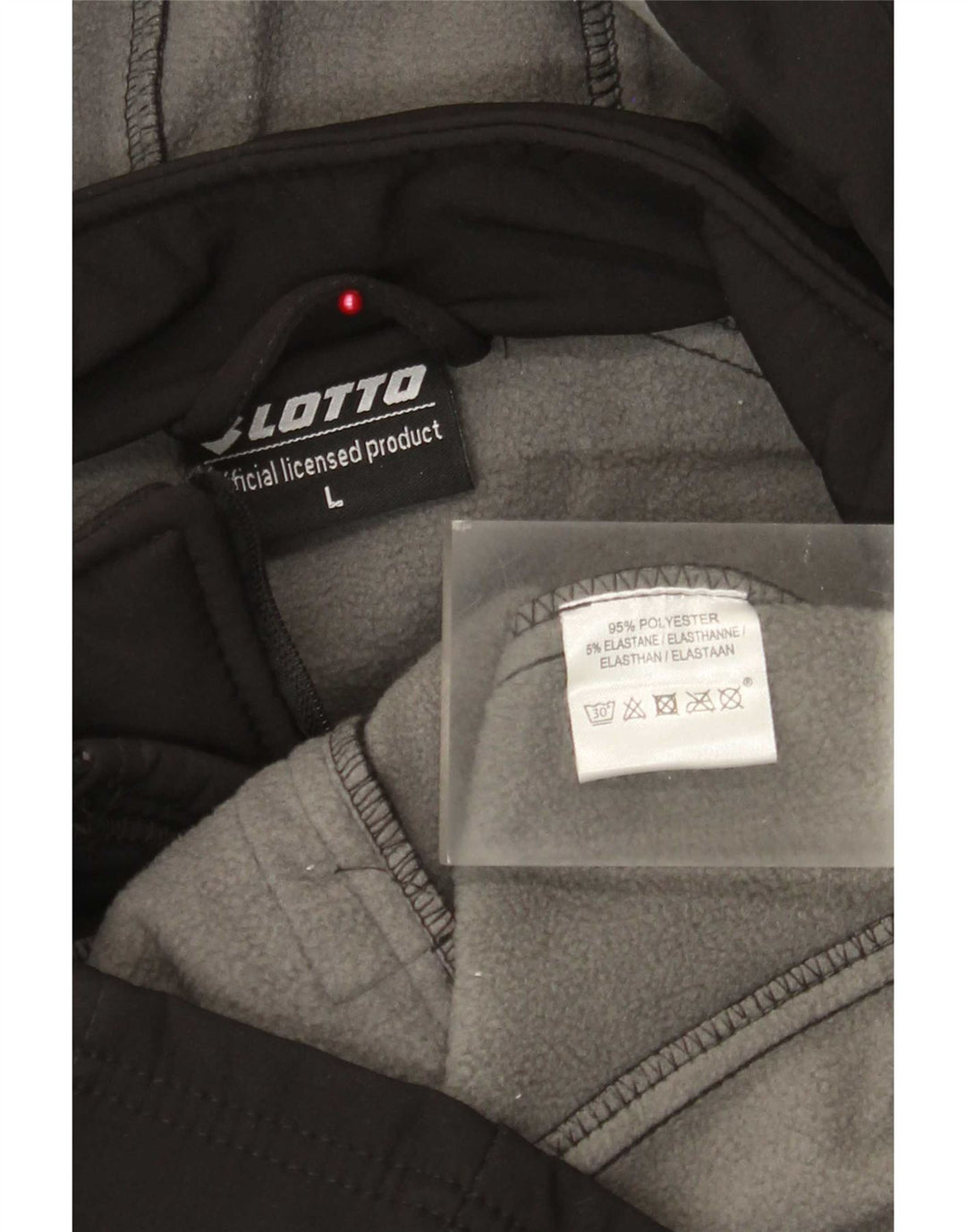 Lotto Manteau coupe-vent à capuche pour femme UK 46 Large Noir Polyester