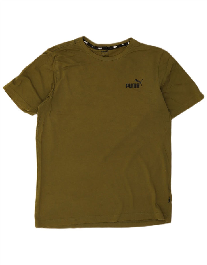 Puma T-Shirt Graphic Homme Kaki Moyen Coton